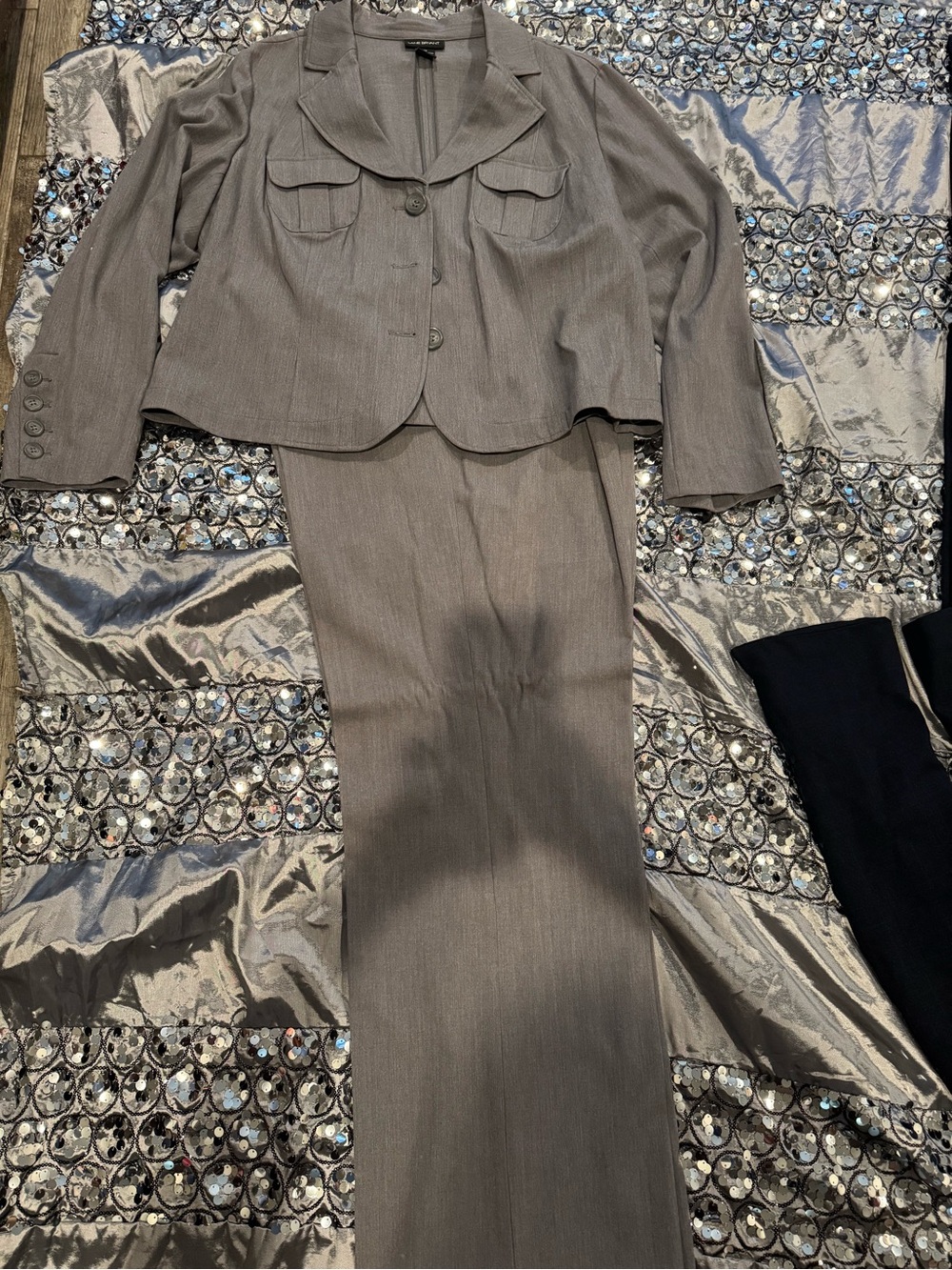 Lane Bryant Gray Women's Two-Piece Pantsuit